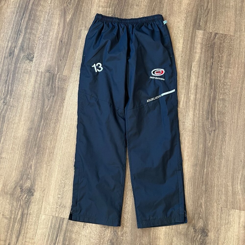 Bauer Team Apparel Hockey Warm Up Pants Carolina Hurricanes Sz XL